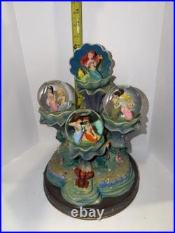 READ! VTG VERY RARE Disney Daughters of Triton Snowglobe Little Mermaid
