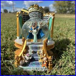 Rare 1991 Beauty and the Beast Snow Globe Library with Working Music Box Rare 1991 Beauty and the Beast Snow Globe Library with Working Music Box