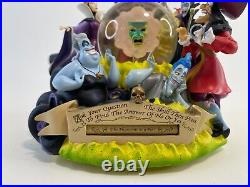 Rare 2004 Disney Villains Statue Snow Globe Evil MUSICALGRIM GRINNING GHOST