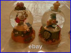 Rare 5 Disney Alice Wonderland Mini Snow Globe 50th Anniversary Snow Globes