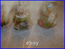 Rare 5 Disney Alice Wonderland Mini Snow Globe 50th Anniversary Snow Globes