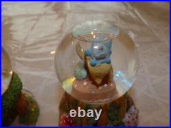 Rare 5 Disney Alice Wonderland Mini Snow Globe 50th Anniversary Snow Globes