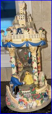 Rare Beauty and The Beast Castle Hourglass Snow Globe 1992. Musical Works Rare Beauty and The Beast Castle Hourglass Snow Globe 1992. Musical Works
