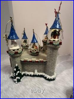 Rare Bradford Exchange Disney Cinderella's Castle Snow Globe Display