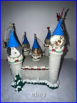 Rare Bradford Exchange Disney Cinderella's Castle Snow Globe Display