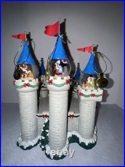 Rare Bradford Exchange Disney Cinderella's Castle Snow Globe Display
