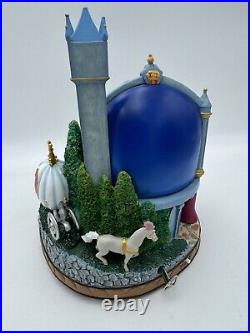 Rare Cinderalla Snow Globe Musical A Dream Is A Wish Fountain Read See Pics