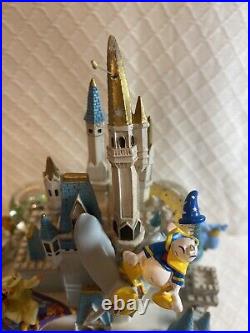 Rare DISNEY MAGIC KINGDOM MULTI SNOWGLOBE Castle Princess