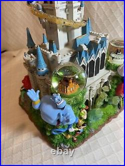 Rare DISNEY MAGIC KINGDOM MULTI SNOWGLOBE Castle Princess