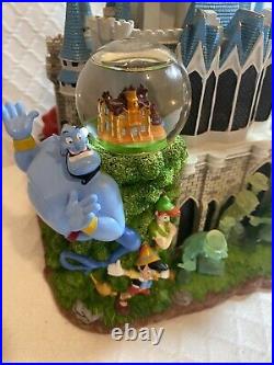 Rare DISNEY MAGIC KINGDOM MULTI SNOWGLOBE Castle Princess