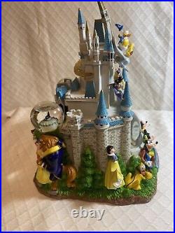 Rare DISNEY MAGIC KINGDOM MULTI SNOWGLOBE Castle Princess