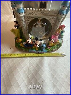 Rare DISNEY MAGIC KINGDOM MULTI SNOWGLOBE Castle Princess