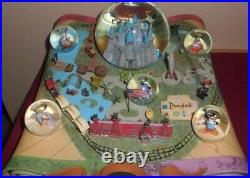 Rare Disney 50th Anniversary Disneyland map Musical Snowglobe