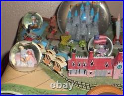 Rare Disney 50th Anniversary Disneyland map Musical Snowglobe