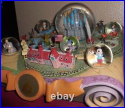 Rare Disney 50th Anniversary Disneyland map Musical Snowglobe