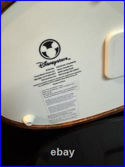 Rare Disney Alice In Wonderland Tea Party Musical Snow Globe with Brown Trees