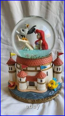 Rare Disney Ariel & Scuttle Snow Globe The Little Mermaid Story Collection Japan Rare Disney Ariel & Scuttle Snow Globe The Little Mermaid Story Collection Japan