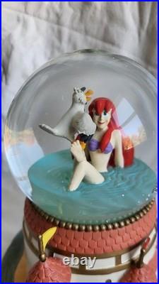 Rare Disney Ariel & Scuttle Snow Globe The Little Mermaid Story Collection Japan Rare Disney Ariel & Scuttle Snow Globe The Little Mermaid Story Collection Japan