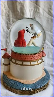 Rare Disney Ariel & Scuttle Snow Globe The Little Mermaid Story Collection Japan Rare Disney Ariel & Scuttle Snow Globe The Little Mermaid Story Collection Japan