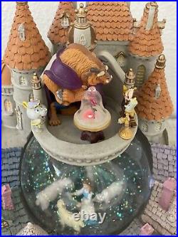 Rare Disney Beauty & The Beast Snow Globe