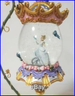 Rare Disney Cinderella Hanging Snow Globe & Stand