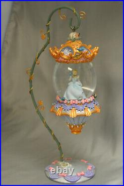 Rare Disney Cinderella Hanging Snow Globe and Vine Stand
