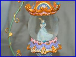 Rare Disney Cinderella Hanging Snow Globe and Vine Stand