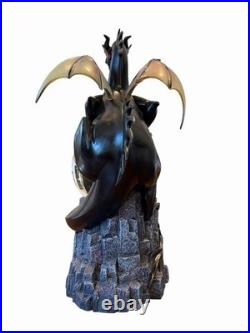 Rare Disney Dragon Snow Globe Musical Cruella Evil Queen Ursula Jafar NIB