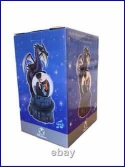 Rare Disney Dragon Snow Globe Musical Cruella Evil Queen Ursula Jafar NIB