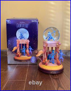 Rare Disney Fantasia Goddess Musical & Light Up Snow Globe with Box EUC