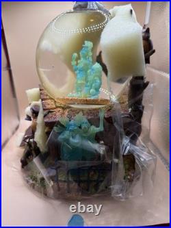 Rare Disney Haunted Mansion Grim Grinning Ghosts Music Light Up Snow Globe Nib
