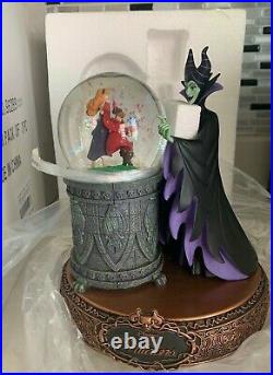 Rare Disney MaleficentDancing Sleeping Beauty Aurora Villain Series SnowGlobe