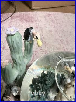 Rare Disney Mickey Home On The Range Snow Globe, Lights & Music, with Disney Tag