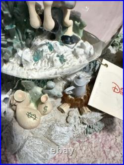 Rare Disney Mickey Home On The Range Snow Globe, Lights & Music, with Disney Tag