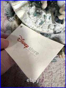 Rare Disney Mickey Home On The Range Snow Globe, Lights & Music, with Disney Tag