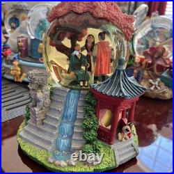 Rare Disney Mulan Snow Globe Music Box Plays Reflection Disney Store HTF WORKS