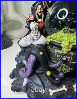 Rare Disney Parks The Art of Disney Villains Musical Snow Globe NO LIGHTS, READ Rare Disney Parks The Art of Disney Villains Musical Snow Globe NO LIGHTS, READ