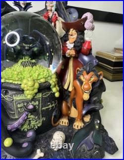 Rare Disney Parks The Art of Disney Villains Musical Snow Globe NO LIGHTS, READ Rare Disney Parks The Art of Disney Villains Musical Snow Globe NO LIGHTS, READ