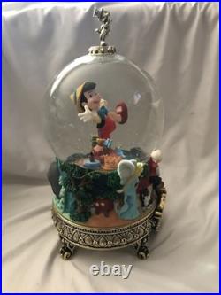 Rare Disney Pinocchio Master of Animation Musical Snow Globe by Ollie Johnston