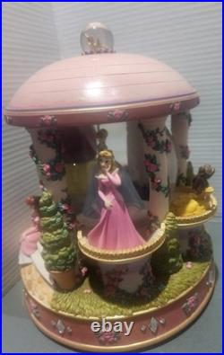 Rare Disney Revolving Princess Large Snow Globe Musical