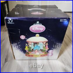 Rare Disney Revolving Princess Large Snow Globe Musical With Box READ
