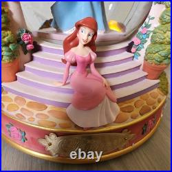 Rare Disney Revolving Princess Large Snow Globe Musical With Box READ