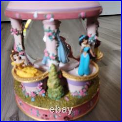 Rare Disney Revolving Princess Large Snow Globe Musical With Box READ