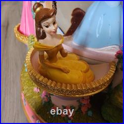 Rare Disney Revolving Princess Large Snow Globe Musical With Box READ