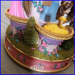 Rare Disney Revolving Princess Large Snow Globe Musical With Box READ