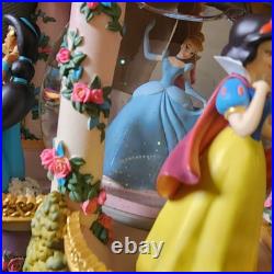 Rare Disney Revolving Princess Large Snow Globe Musical With Box READ