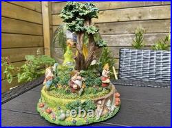 Rare Disney Snow White & Seven Dwarfs Large Snow Globe The Dwarf Yodel Song
