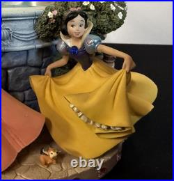 Rare Disney Store 5 Princess 8.5 Snow Globe Cinderella Belle Ariel Snow White