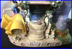 Rare Disney Store 5 Princess 8.5 Snow Globe Cinderella Belle Ariel Snow White