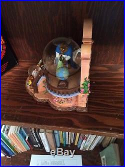 Rare! Disney Store Beauty and the Beast Musical Snowglobe Used, Repaired/damaged
